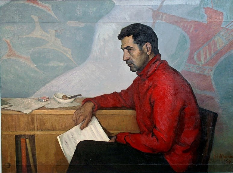 Портрет Эдуарда Патлаенко кисти Фолке Ниеминена. 1964 год